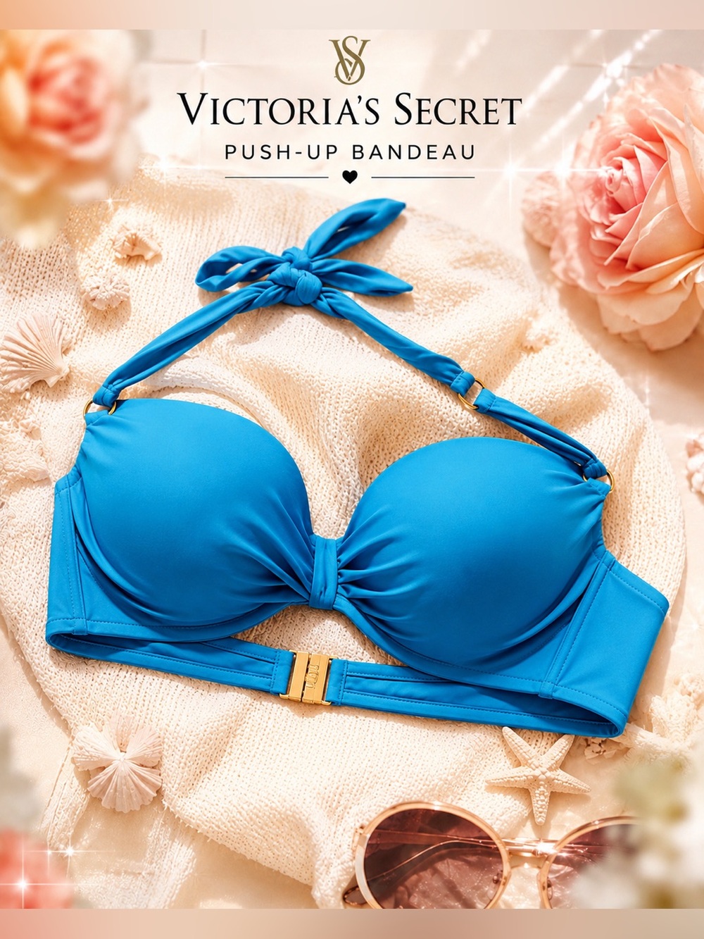 Victoria's Secret Turquoise Push-Up Bandeau Top
